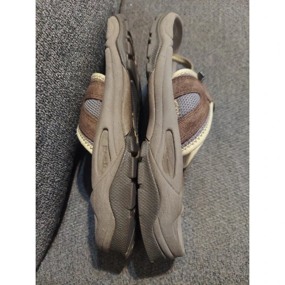 Teva Mens 8 Suede Thong Flip Flops Sandals Outdoor Toe Post Leather Brown Pool